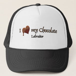 Ik hou van mijn Chocolate Labrador Trucker Pet