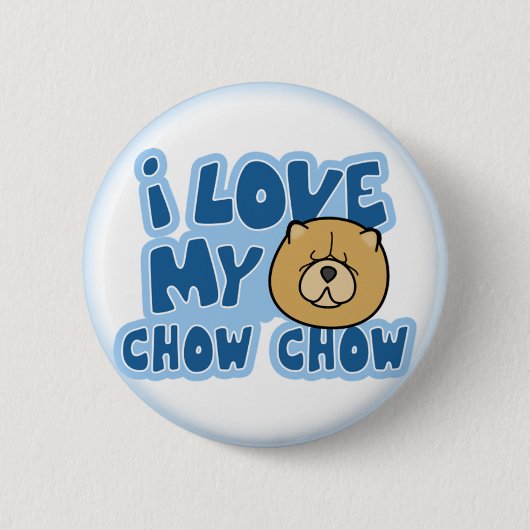 Ik hou van mijn Chow Button (Voorkant)
