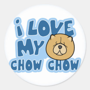 Ik hou van mijn Chow Chow Stickers