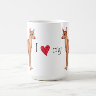 Ik hou van mijn Cirneco dell'Etna Koffiemok