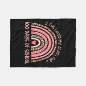 Ik hou van mijn CL voor 100 dagen school regenboog Fleece Deken (Voorkant (Horizontaal))