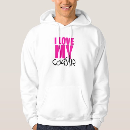 Ik hou van mijn Coastie Hoodie (Voorkant)