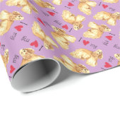 Ik hou van mijn Cocker Spaniel Cadeaupapier (Rol Hoek)