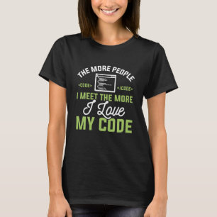 Ik hou van mijn code t-shirt