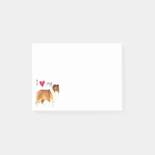 Ik hou van mijn Collie Post-it® Notes (Voorkant)