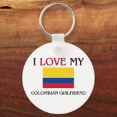 Ik hou van mijn Colombiaanse Vriendin Sleutelhanger (Voorkant)