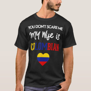 Ik hou van mijn Colombiaanse vrouw Pride Colombia T-shirt