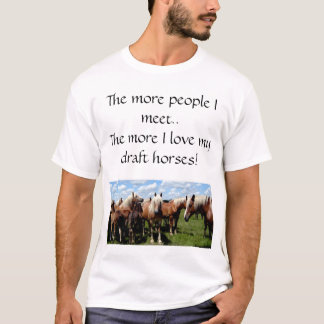 Ik hou van mijn conceptpaarden t-shirt