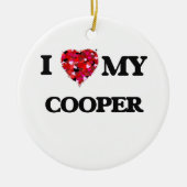 Ik hou van mijn Cooper Keramisch Ornament (Voorkant)
