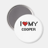 Ik hou van mijn Cooper Magneet (Voorkant / Achterkant)