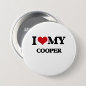 Ik hou van mijn Cooper Ronde Button 7,6 Cm (Voorkant /achterkant)