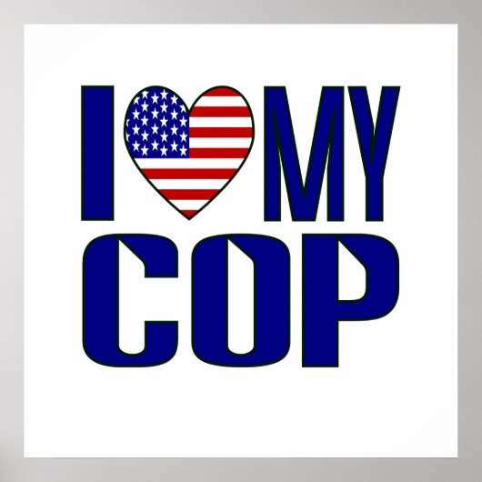 Ik hou van mijn Cop Poster (Voorkant)