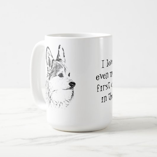 Ik hou van mijn corgi mok (Voorkant links)