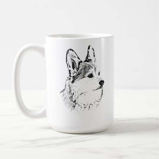 Ik hou van mijn corgi mok (Links)