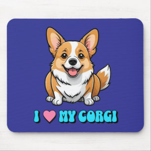 Ik hou van mijn Corgi Muismat