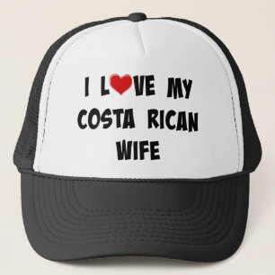 Ik hou van mijn Costa Ricaanse vrouw Trucker Pet