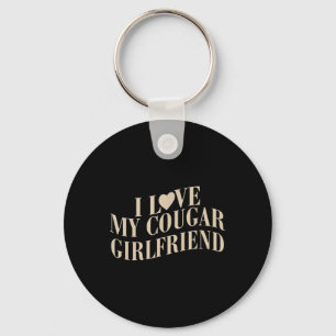 Ik hou van mijn Cougar Vriendin Funny Valentijnse Sleutelhanger