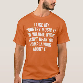IK HOU VAN MIJN COUNTRYMUZIEK ALS VOLUMEVRIEND T-SHIRT