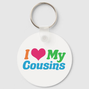 Ik hou van mijn Cousinen Sleutelhanger