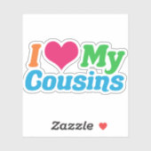 Ik hou van mijn Cousinen Sticker (Vel)