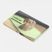 Ik hou van mijn crème teckel met afbeelding post-it® notes (Schuin)