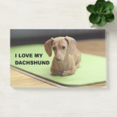 Ik hou van mijn crème teckel met afbeelding post-it® notes (Kantoor)