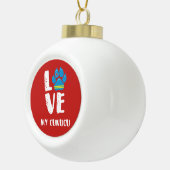 IK HOU VAN MIJN CUNUCU KERSTVERSIERING KERAMISCHE BAL ORNAMENT