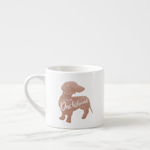 Ik hou van mijn Dachshund Doxie Teckel Wiener Espresso Kop