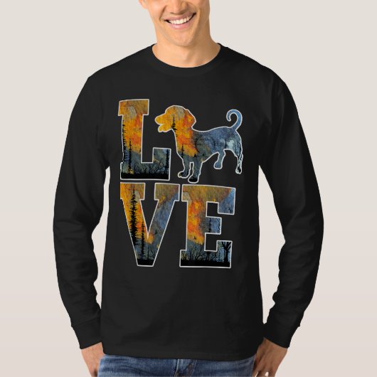 Ik hou van mijn Dachshund Funny Dog Lover T-shirt (Voorkant)