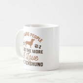 Ik hou van mijn Dachshund Koffiemok (Voorkant links)