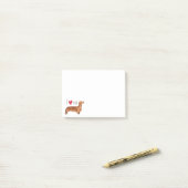 Ik hou van mijn Dachshund Post-it® Notes (Op bureau)