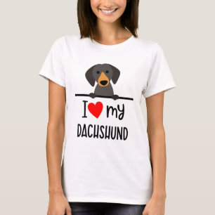 Ik hou van mijn Dachshund T-shirt