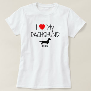 Ik hou van mijn Dachshund T-shirt