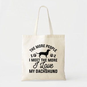 Ik hou van mijn Dachshund Tote Bag