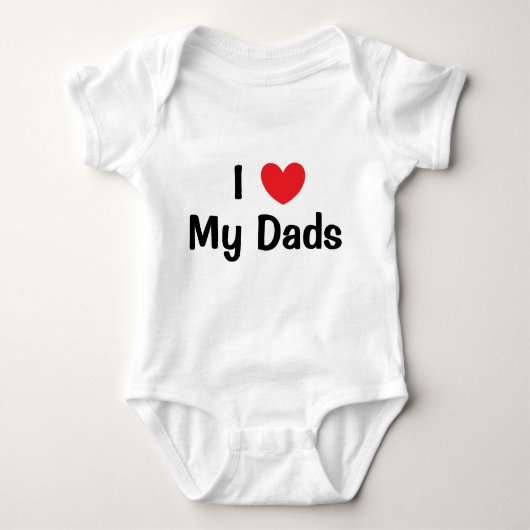 Ik hou van mijn dads Baby Creeper Romper (Voorkant)