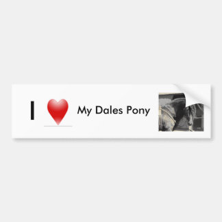 Ik hou van mijn Dales Pony Bumpersticker