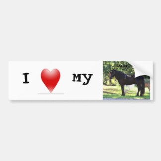 Ik hou van mijn dales Pony bumpersticker