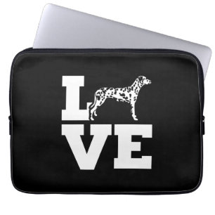Ik hou van mijn Dalmatiaanse hond Laptop Sleeve