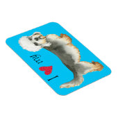 Ik hou van mijn Dandie Dinmont Terrier Magneet (Rechterzijde)