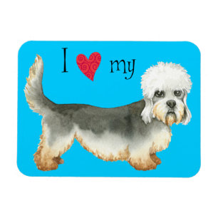 Ik hou van mijn Dandie Dinmont Terrier Magneet