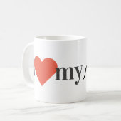 Ik hou van mijn Daschund Koffiemok (Voorkant links)