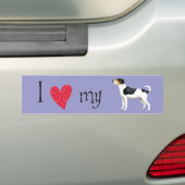 Ik hou van mijn Deense en Zweedse Bumpersticker Fa (Op auto)