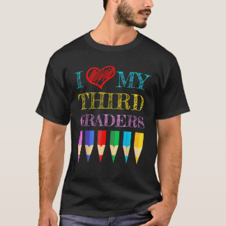 Ik hou van mijn derde klassers Schattige T-Shirt v