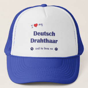 Ik hou van mijn Deutsch Drahthaar (Mannelijke hond Trucker Pet