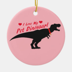 Ik hou van mijn dichter Dinosaur Keramisch Ornament