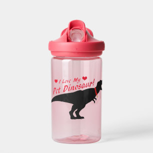 Ik hou van mijn dichter Dinosaur Waterfles