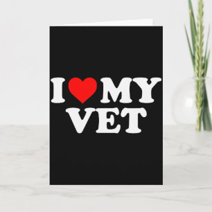 Ik hou van mijn dierenarts - Rode Hart Kaart