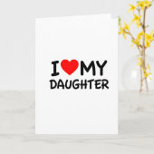 Ik hou van mijn dochter kaart (Gele Bloem)