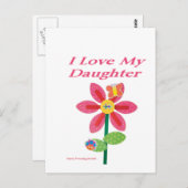 ik hou van mijn dochter spd briefkaart (Voorkant / Achterkant)