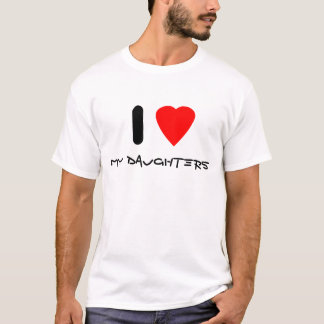 Ik hou van mijn dochters t-shirt